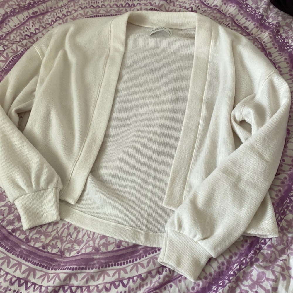 Cream cardigan from A&F